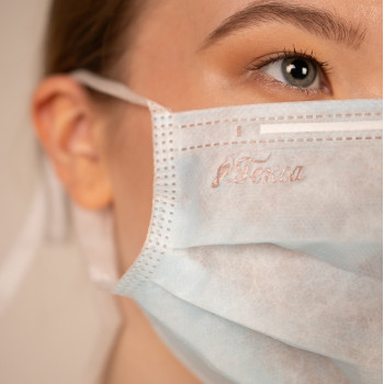 Маска медиц.на завязках, 3-х сл., 50 шт./уп. (голубой) Маска медиц.на завязках, 3-х сл., 50 шт./уп. (голубой)