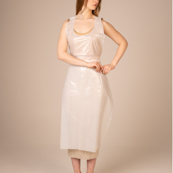 ОГ Фартук полиэтил., 75*130 см (стандарт) (100 шт/уп, 1000 шт/кор) (6200ОГР, белый)