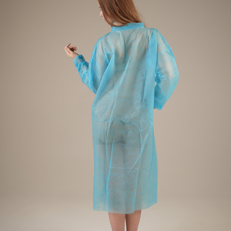 Халат медицинский на ЛИПУЧКАХ, 20 г/м2, XL (50 шт/кор) (6540, синий) Халат медицинский на ЛИПУЧКАХ, 20 г/м2, XL (50 шт/кор) (6540, синий)