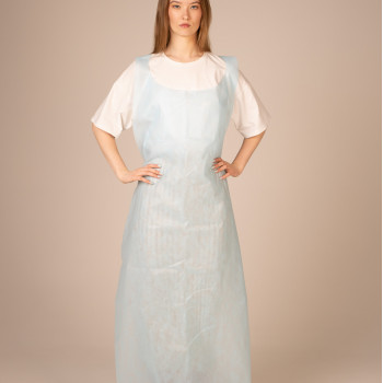 Фартук ламинированный 140 см., пл. 40, НЕ стерил (200 шт./кор., 10 шт./уп.) (голубой)