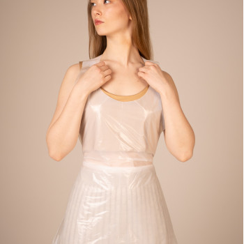 ОГ Фартук полиэтил., 75*130 см (стандарт) (100 шт/уп, 1000 шт/кор) (6200ОГР, белый)