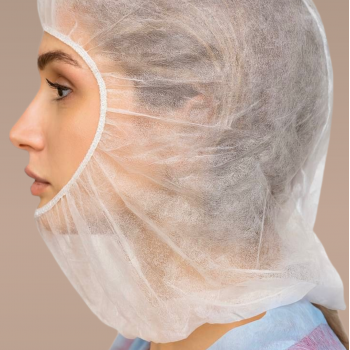 Шапочка-шлем (балаклава), 14 г/м2 (100 шт/уп, 1000 шт/кор) (, белый)