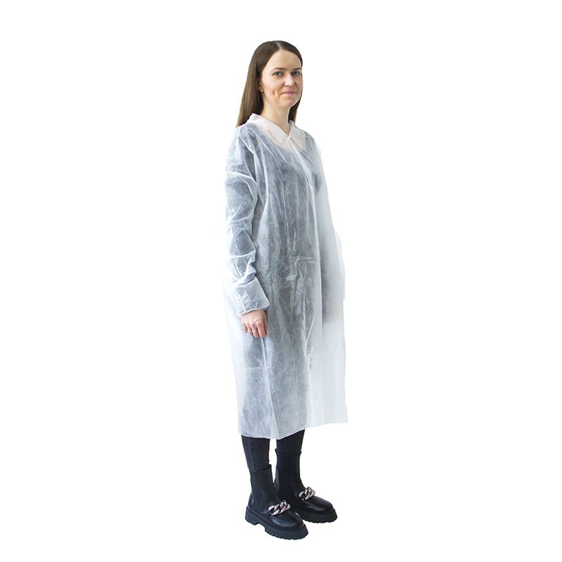 Халат одноразовый "Визитер" на кнопках, 20 г/м2, XXL (50 шт/кор)