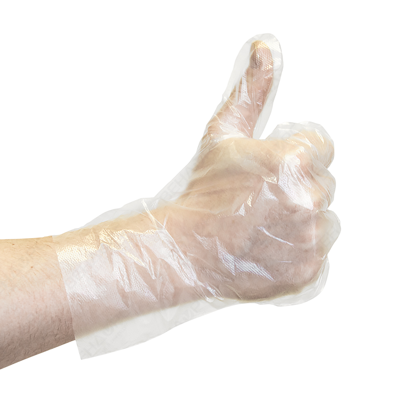 Перчатки п/э прозрачные уп. 100 шт. (Россия) (M)