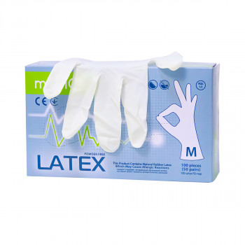 Перчатки латексные, медицинские смотровые, неопудренные, нестерильные