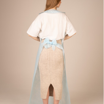 Фартук ламинированный 140 см., пл. 40, НЕ стерил (200 шт./кор., 10 шт./уп.) (голубой)