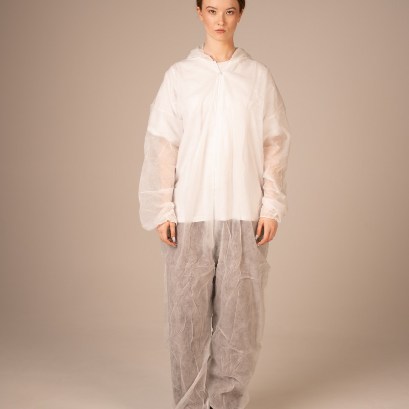 Комбинезон медицинский нестерильный Albens 30 г/м2, XXL (25 шт/кор) (, белый) Комбинезон медицинский нестерильный Albens 30 г/м2, XXL (25 шт/кор) (, белый)