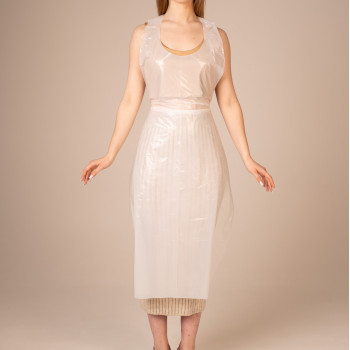 Фартук полиэтил., 75*130 см, прочн. (100 шт/уп, 1000 шт/кор) (белый)