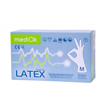 Перчатки латексные, медицинские смотровые, неопудренные, нестерильные Перчатки латексные, медицинские смотровые, неопудренные, нестерильные