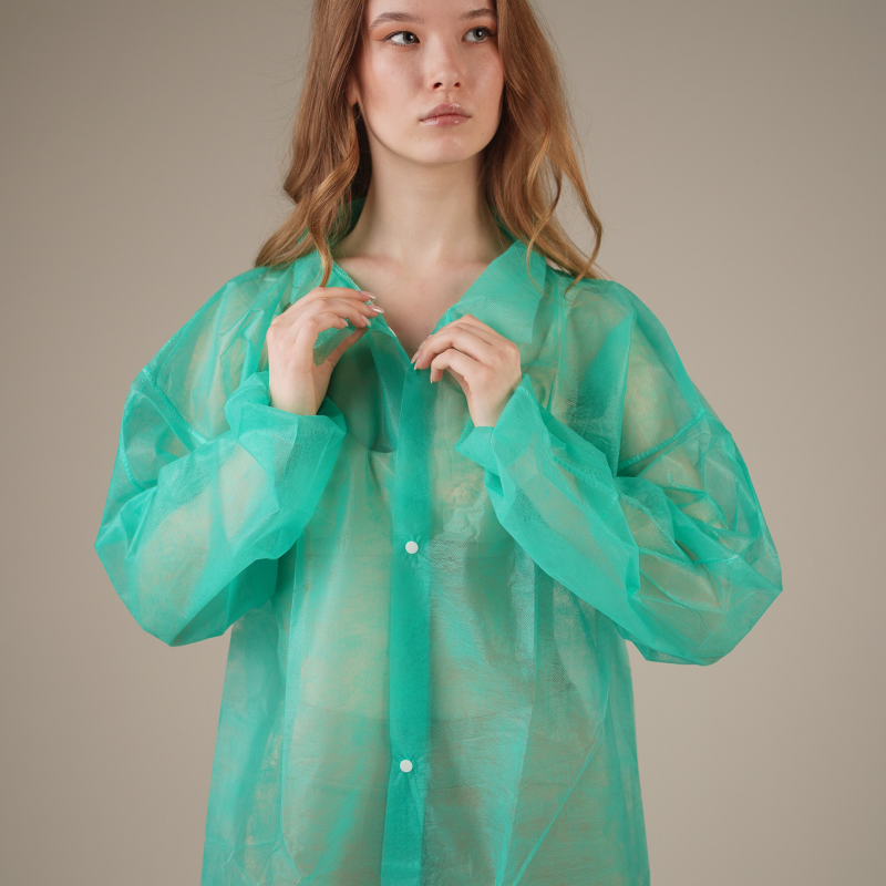 Халат медицинский на КНОПКАХ, 20 г/м2, XL (50 шт/кор) (6502, синий) Халат медицинский на КНОПКАХ, 20 г/м2, XL (50 шт/кор) (6502, синий)