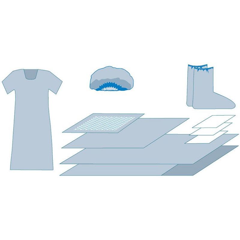 Комплект белья акушерский для рожениц КБР-02 стерильный Комплект белья акушерский для рожениц КБР-02 стерильный