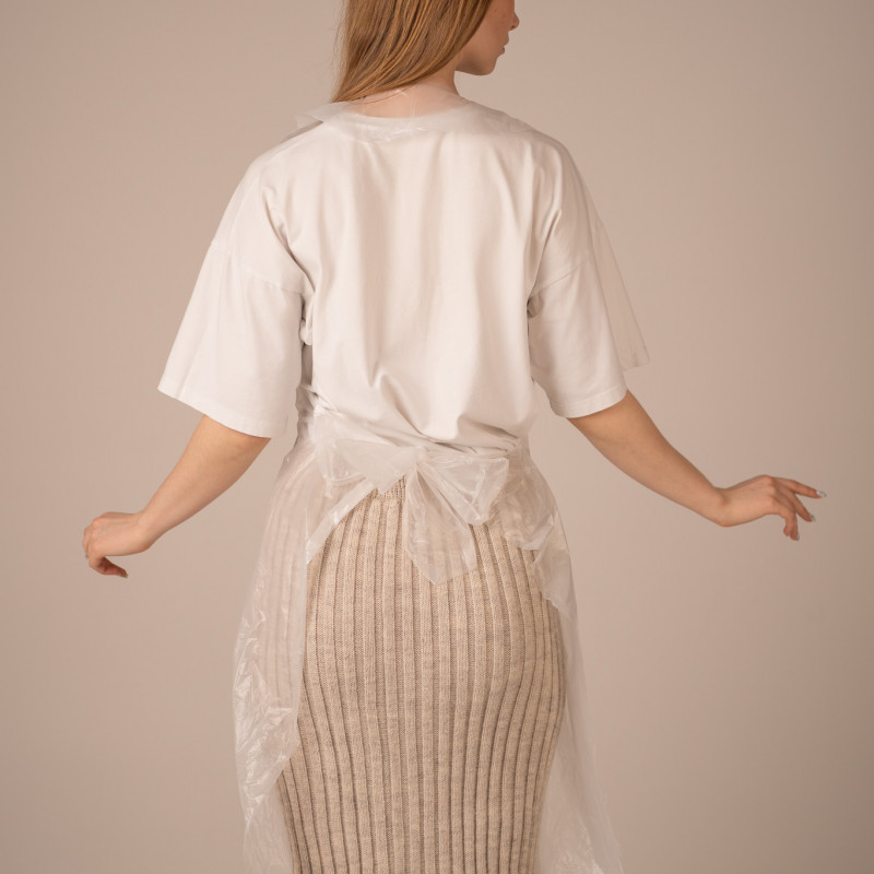 Фартук полиэтил., 78*120 см, 10мкм, ЭКОНОМ. (100 шт/уп, 1500 шт/кор)