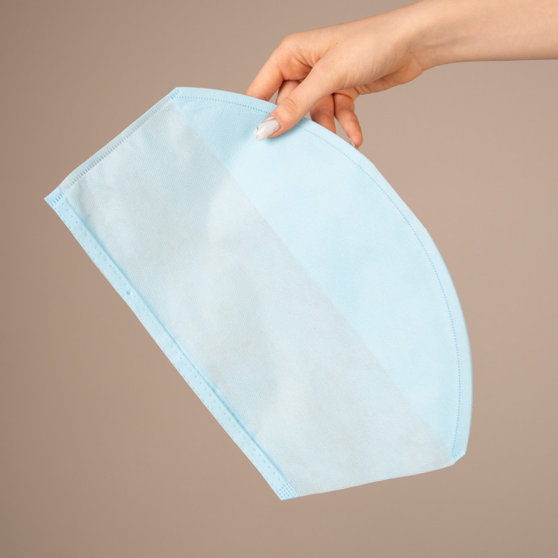 Шапочка-колпак, пл. 42 гр, 18 см (25 шт/уп, 800 шт/кор) (голубой) Шапочка-колпак, пл. 42 гр, 18 см (25 шт/уп, 800 шт/кор) (голубой)