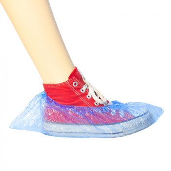 Бахилы одноразовые гладкие СТАНДАРТ, двойная резинка (Россия)