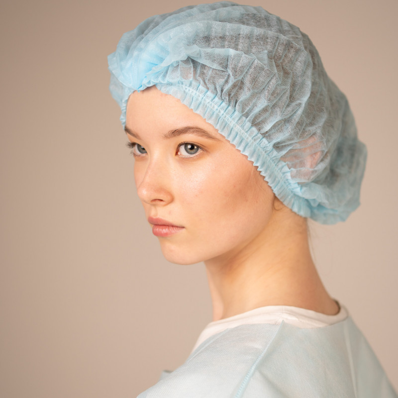 Шапочка-берет Шарлотта, 18 г/кв.м, 2-я резинка, диаметр 53 см (25 шт/уп, 1000 шт/кор) (6882-2, голубой) Шапочка-берет Шарлотта, 18 г/кв.м, 2-я резинка, диаметр 53 см (25 шт/уп, 1000 шт/кор) (6882-2, голубой)