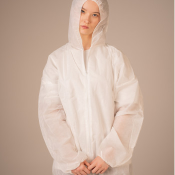 Комбинезон медицинский нестерильный Albens 40 г/м2, XXXL (5 шт/уп; 25 шт/кор) (, белый)
