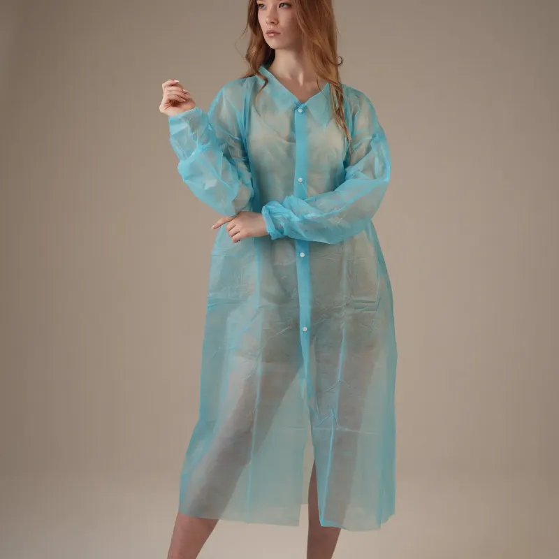 Халат медицинский на КНОПКАХ, 20 г/м2, XXL (50 шт/кор) (6503, синий)