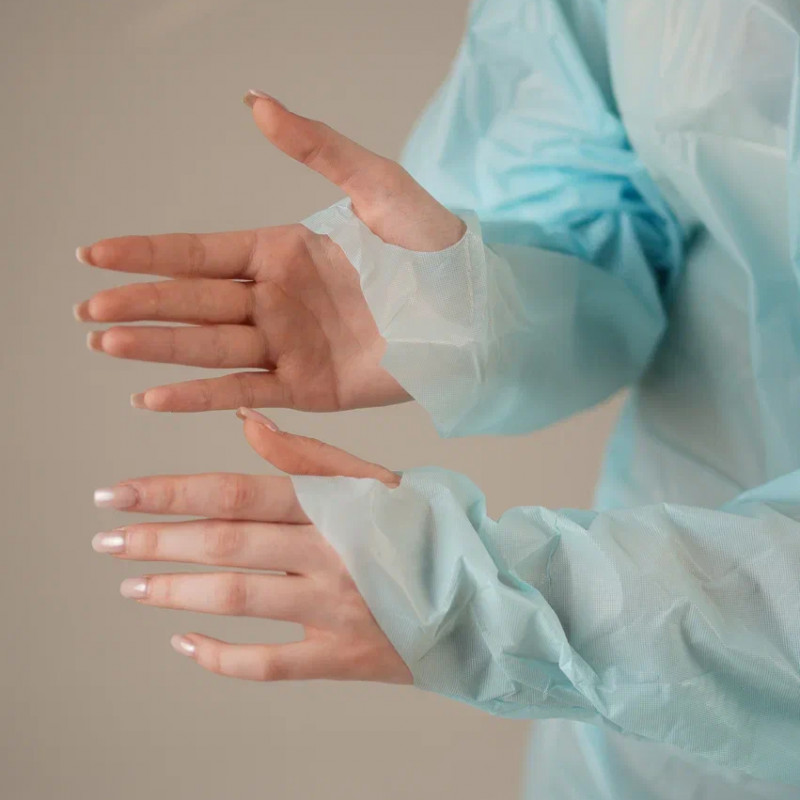 Фартук-халат из хлорполиэтилена 0,018 мм, 120х195 см