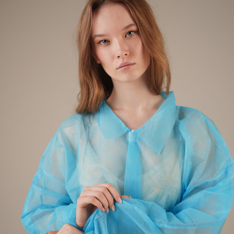 Халат медицинский на ЛИПУЧКАХ, 20 г/м2, XL (50 шт/кор) (6540, синий) Халат медицинский на ЛИПУЧКАХ, 20 г/м2, XL (50 шт/кор) (6540, синий)