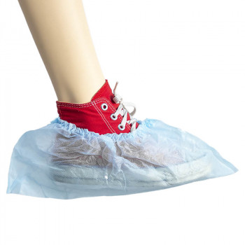 Нетканые бахилы низкие, 25 гр./м2, голубые