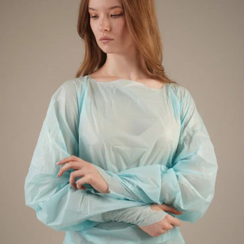 Фартук-халат из хлорполиэтилена 0,018 мм, 120х195 см