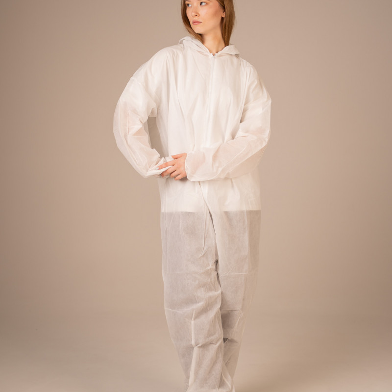 Комбинезон медицинский нестерильный Albens 40 г/м2, XXXL (5 шт/уп; 25 шт/кор) (, белый) Комбинезон медицинский нестерильный Albens 40 г/м2, XXXL (5 шт/уп; 25 шт/кор) (, белый)
