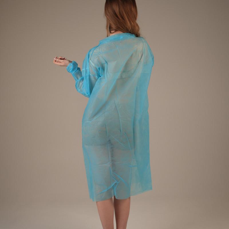 Халат медицинский на КНОПКАХ, 20 г/м2, XL (50 шт/кор) (6502, синий) Халат медицинский на КНОПКАХ, 20 г/м2, XL (50 шт/кор) (6502, синий)