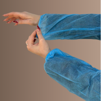 Нарукавники нетканые, 20г/м2 20х40 см (100 шт/уп, 2000 шт/кор) (голубой)