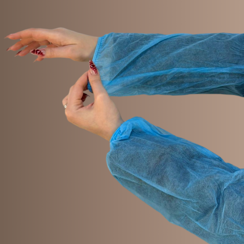 Нарукавники нетканые, 20г/м2 20х40 см (100 шт/уп, 2000 шт/кор) (голубой)