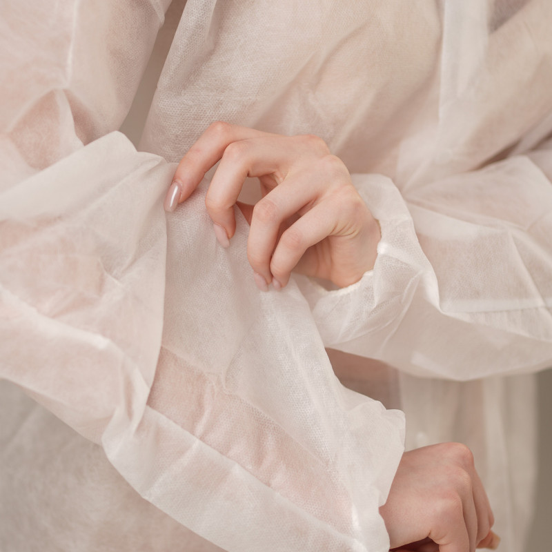 Халат медицинский на КНОПКАХ, 30 г/м2, XL (50 шт/кор) (6522, белый) Халат медицинский на КНОПКАХ, 30 г/м2, XL (50 шт/кор) (6522, белый)