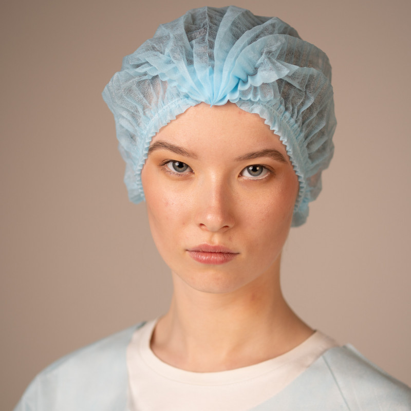 Шапочка-берет Шарлотта, 18 г/кв.м, 2-я резинка, диаметр 53 см (25 шт/уп, 1000 шт/кор) (6882-2, голубой) Шапочка-берет Шарлотта, 18 г/кв.м, 2-я резинка, диаметр 53 см (25 шт/уп, 1000 шт/кор) (6882-2, голубой)