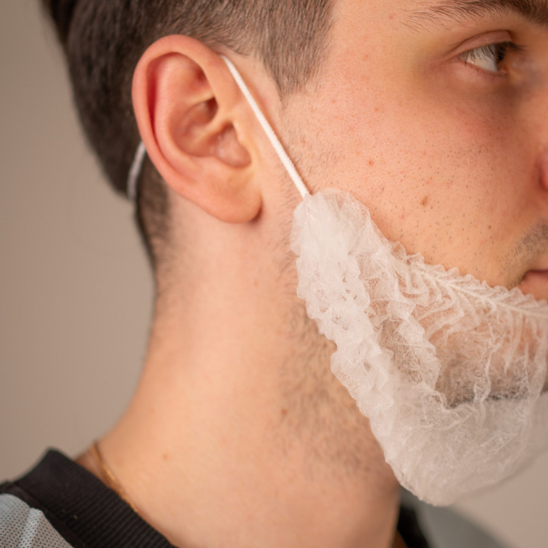 Набородник одноразовый, 11 г/м2 (6740, белый)