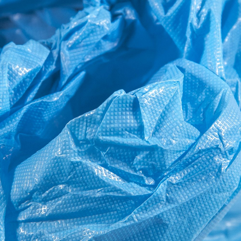 Бахилы медицинские одноразовые текстурированные (с цельной резинкой), 8,0 гр./пара