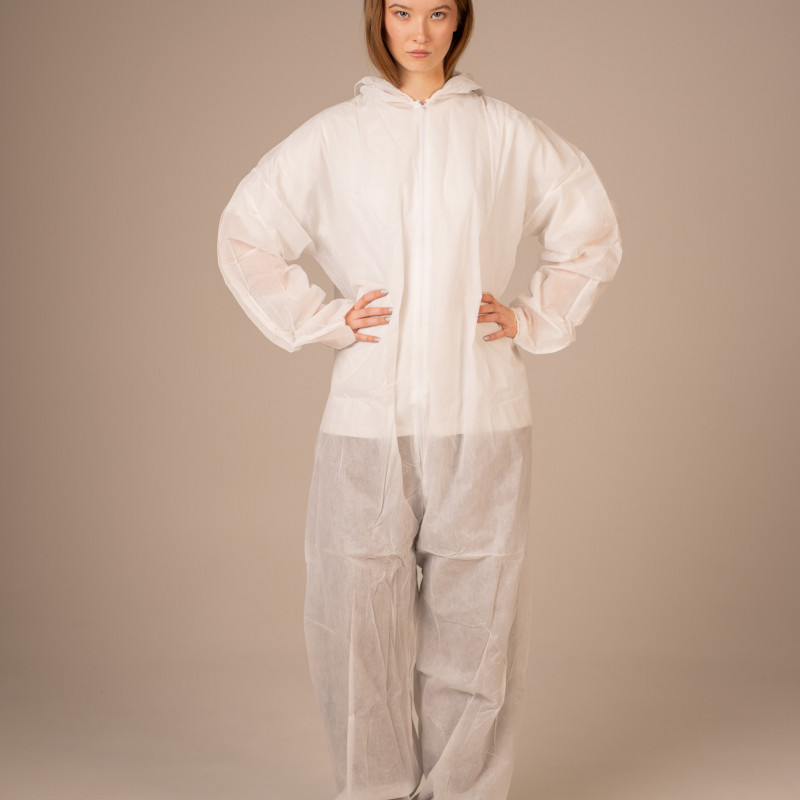 Комбинезон медицинский нестерильный Albens 40 г/м2, XXXL (5 шт/уп; 25 шт/кор) (, белый) Комбинезон медицинский нестерильный Albens 40 г/м2, XXXL (5 шт/уп; 25 шт/кор) (, белый)