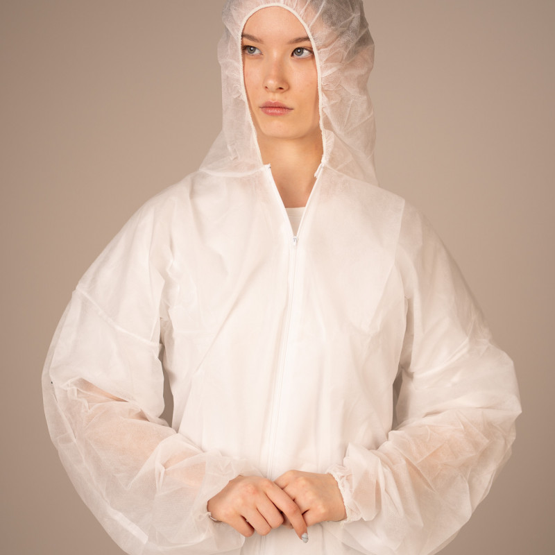 Комбинезон медицинский нестерильный Albens 30 г/м2, XXL (25 шт/кор) (, белый) Комбинезон медицинский нестерильный Albens 30 г/м2, XXL (25 шт/кор) (, белый)