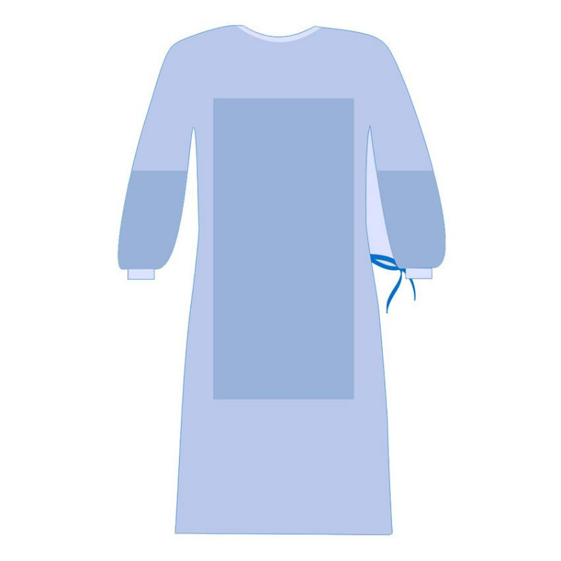 Халат медицинский хирургический с защитой "Евростандарт", 42 гр./м2, XL, размер 50-52 Халат медицинский хирургический с защитой "Евростандарт", 42 гр./м2, XL, размер 50-52