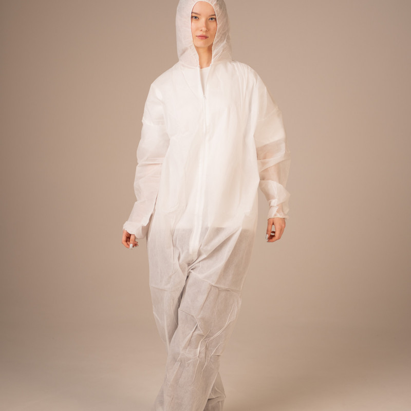 Комбинезон медицинский нестерильный Albens 40 г/м2, XXXL (5 шт/уп; 25 шт/кор) (, белый) Комбинезон медицинский нестерильный Albens 40 г/м2, XXXL (5 шт/уп; 25 шт/кор) (, белый)