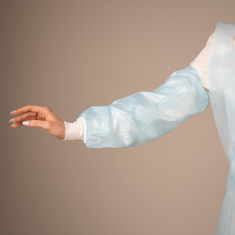 Нарукавники нетканые ламинированные стерильные, 0,04 мм Нарукавники нетканые ламинированные стерильные, 0,04 мм