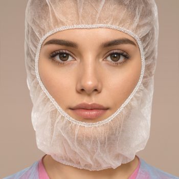 Шапочка-шлем (балаклава), 14 г/м2 (100 шт/уп, 1000 шт/кор) (, белый)