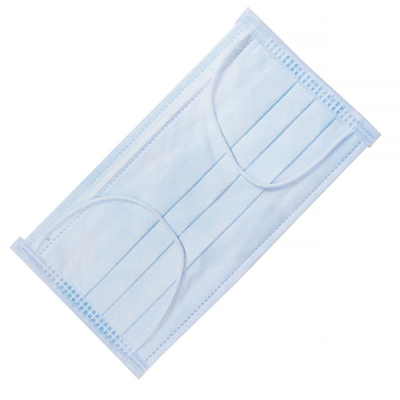 Маска мед. на резинках, 3-х сл., "ГЕКСА" 100 шт./уп. (голубой) Маска мед. на резинках, 3-х сл., "ГЕКСА" 100 шт./уп. (голубой)